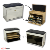 Meuble à Chaussures avec Banc - 03 étagères, 09 paires